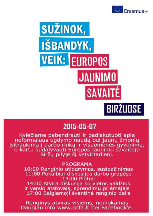 Europos jaunimo savaite Birzuose